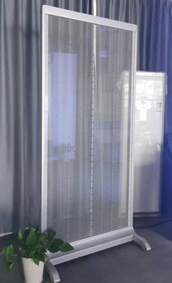 Exhibición llevada movible llevada transparente permanente del cartel 1920Hz de P2.6mm